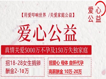 江川捐卵助孕生子 爱心志愿者招募